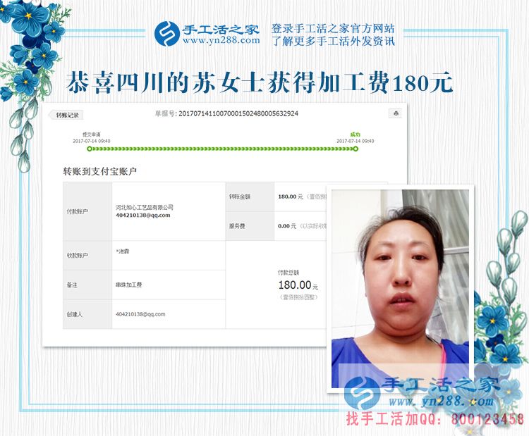 在兒女的幫助下，四川下崗職工蘇女士找到了適合自己的長久的“好工作”(圖1)